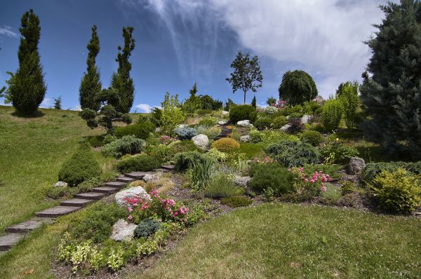 Steep Terrain Landscaping in Sebring