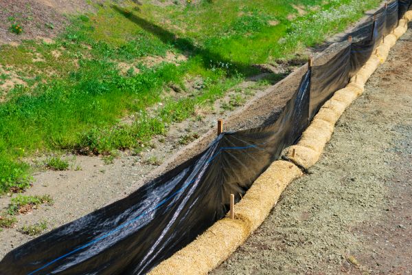 Straw Wattle Installation in Sebring